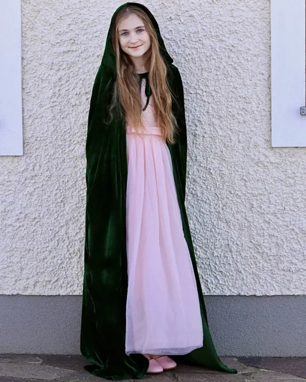 Kids Medieval Hooded Cloak Sewing Pattern