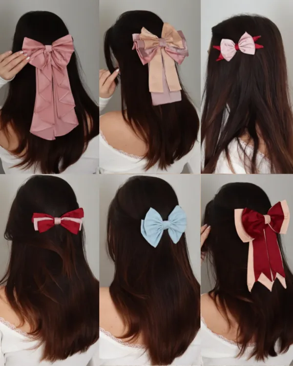 Bow Hair Clip Set Sewing Pattern