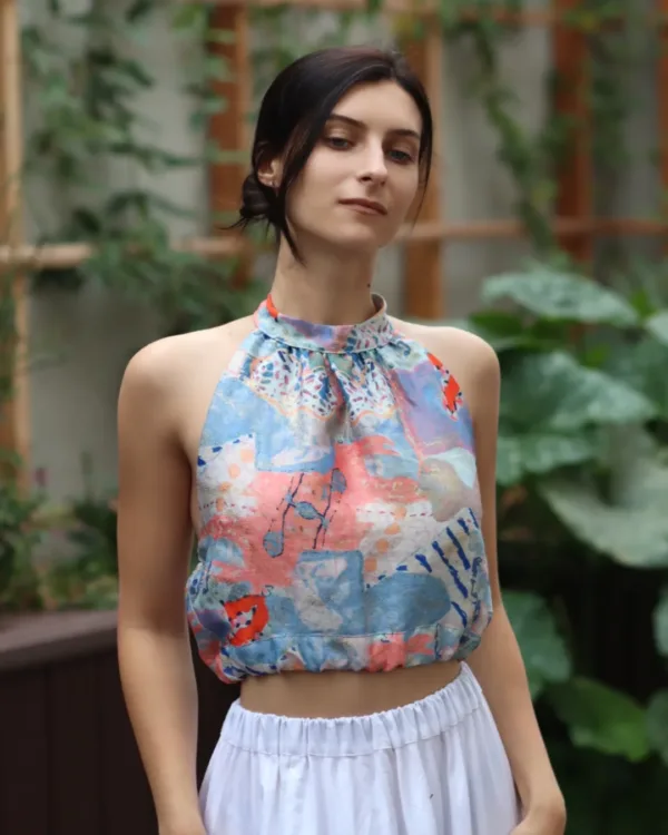 Open Back Halter Top Sewing Pattern