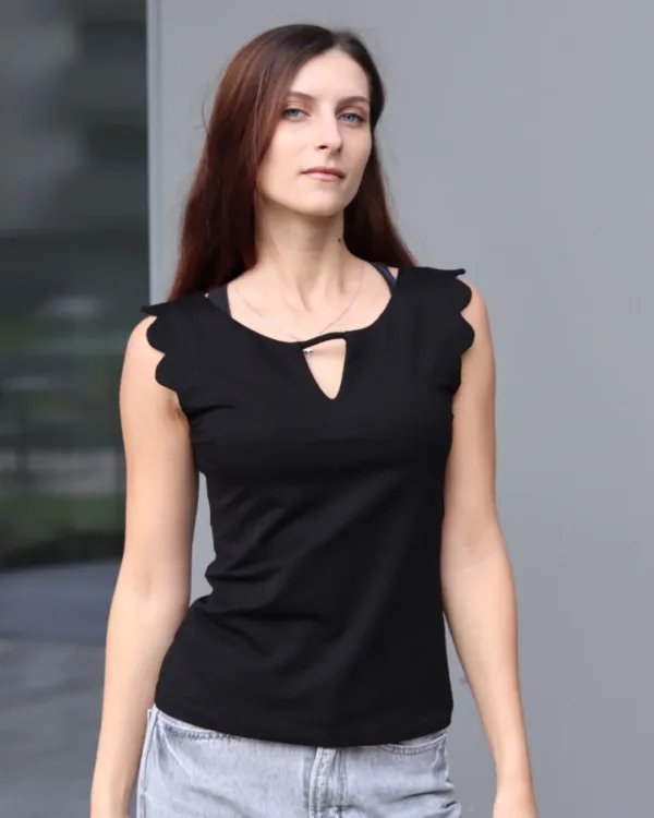 Keyhole Neck Top Sewing Pattern