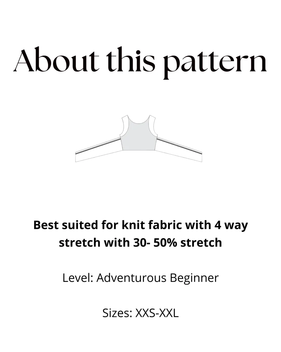 Backless Top Pattern