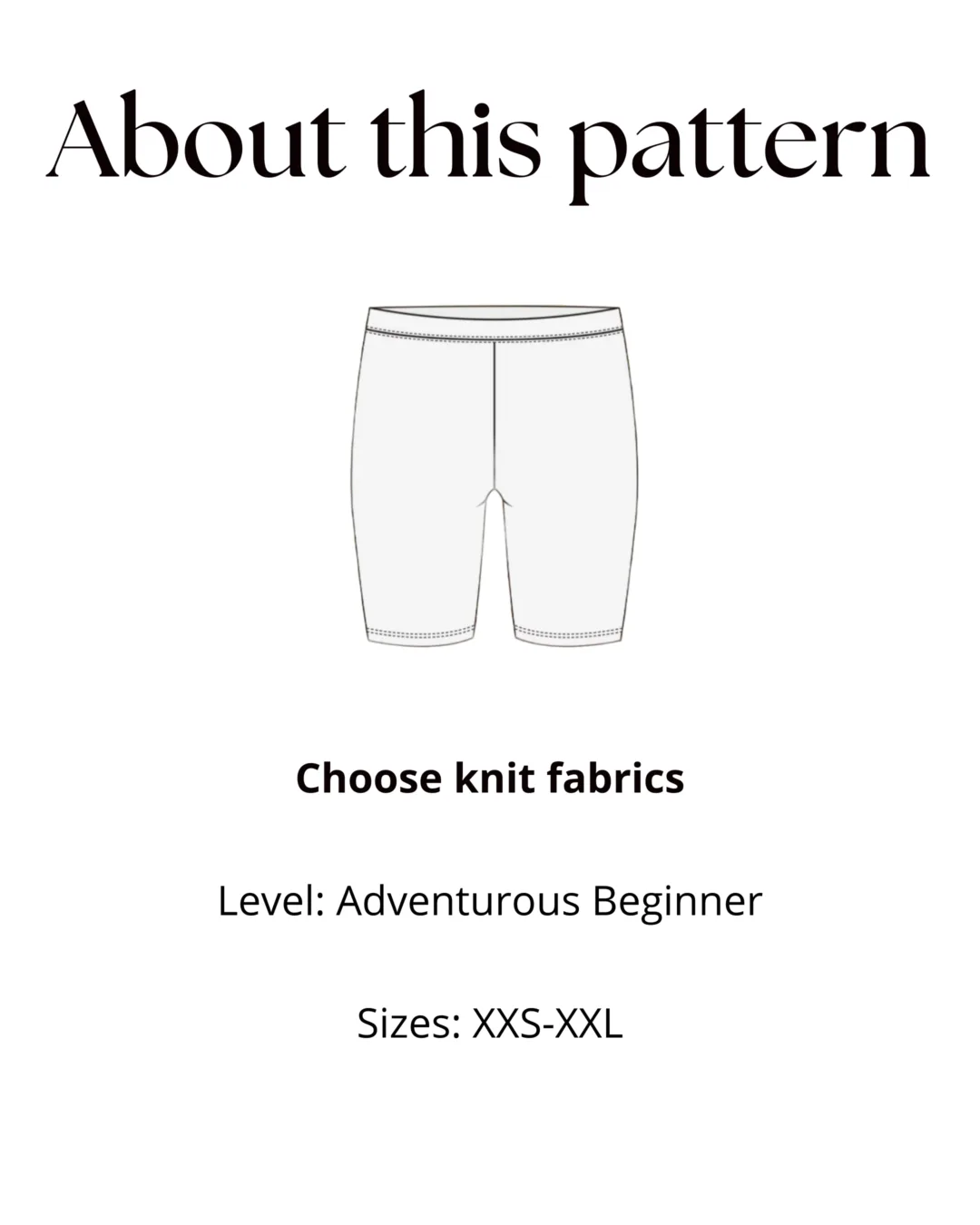 High Waisted Booty Shorts Pattern
