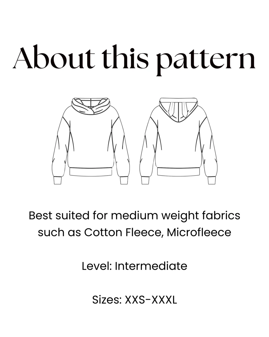 Hoodie With Bunny Ears Pattern