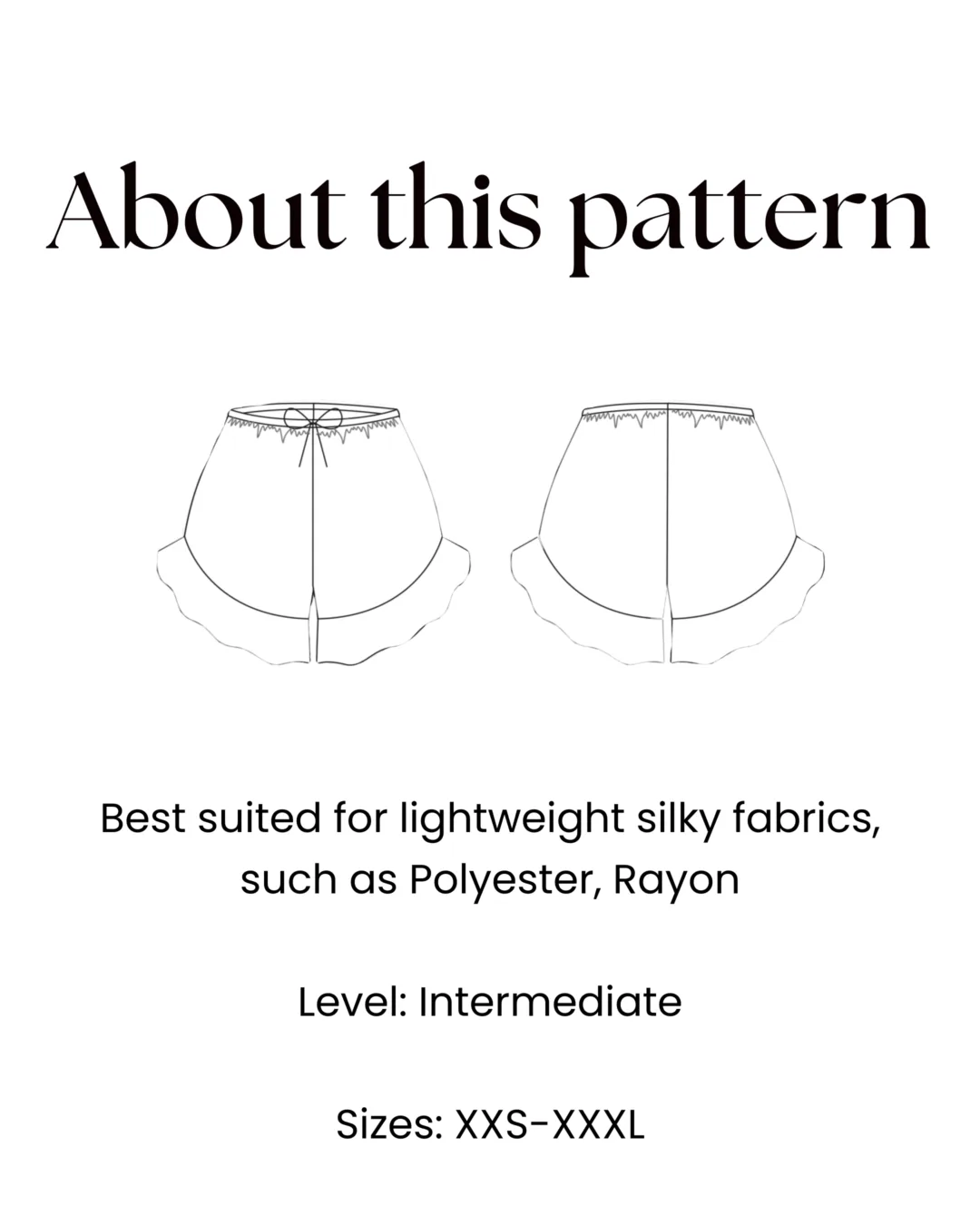 Pajama Shorts Sewing Pattern