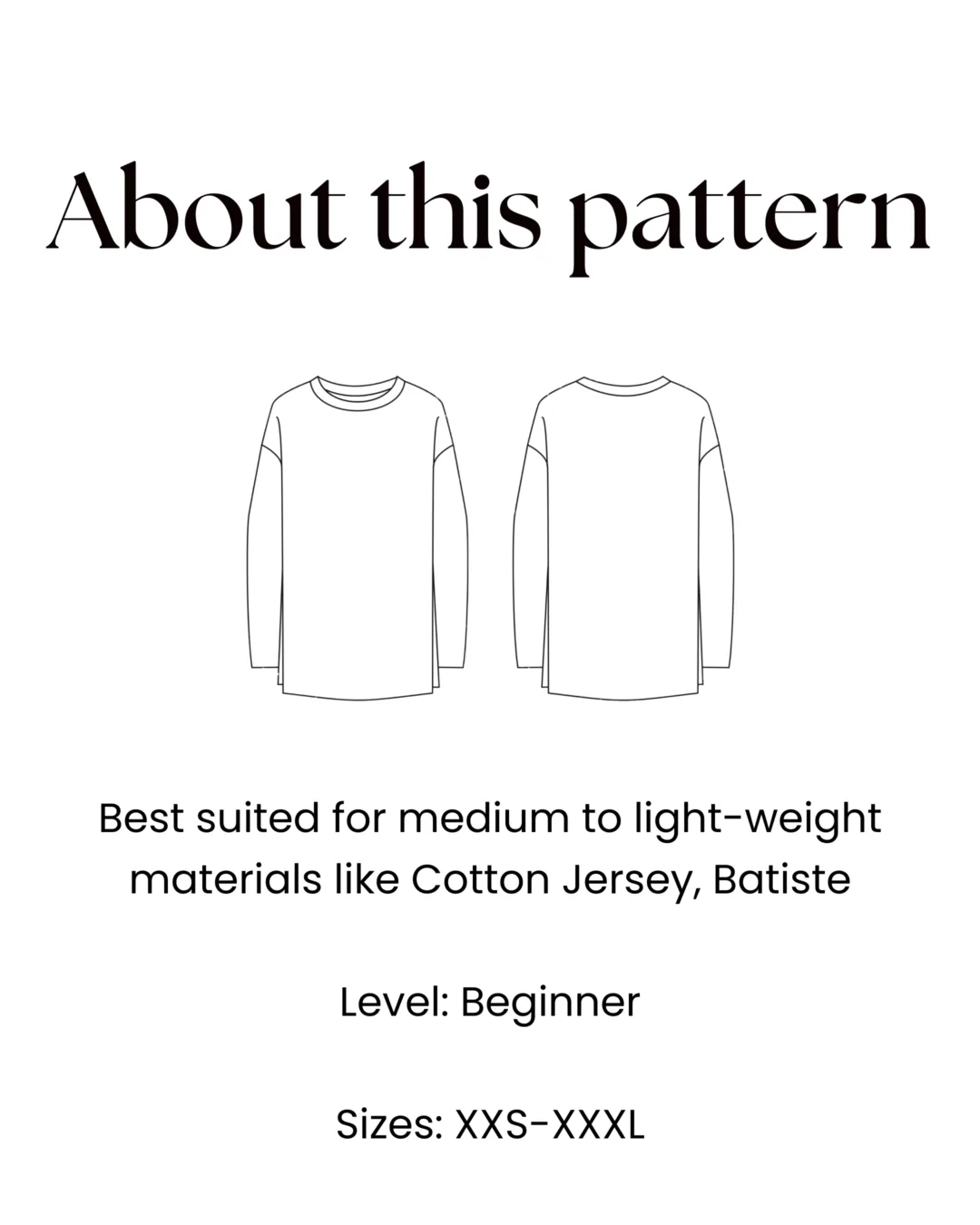 Oversized T-Shirt Sewing Pattern