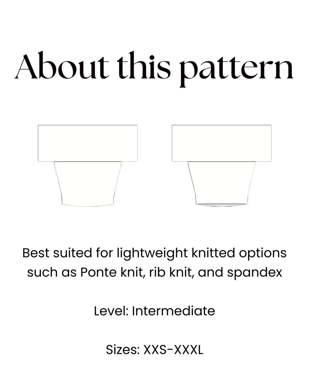 Off The Shoulder Top Sewing Pattern
