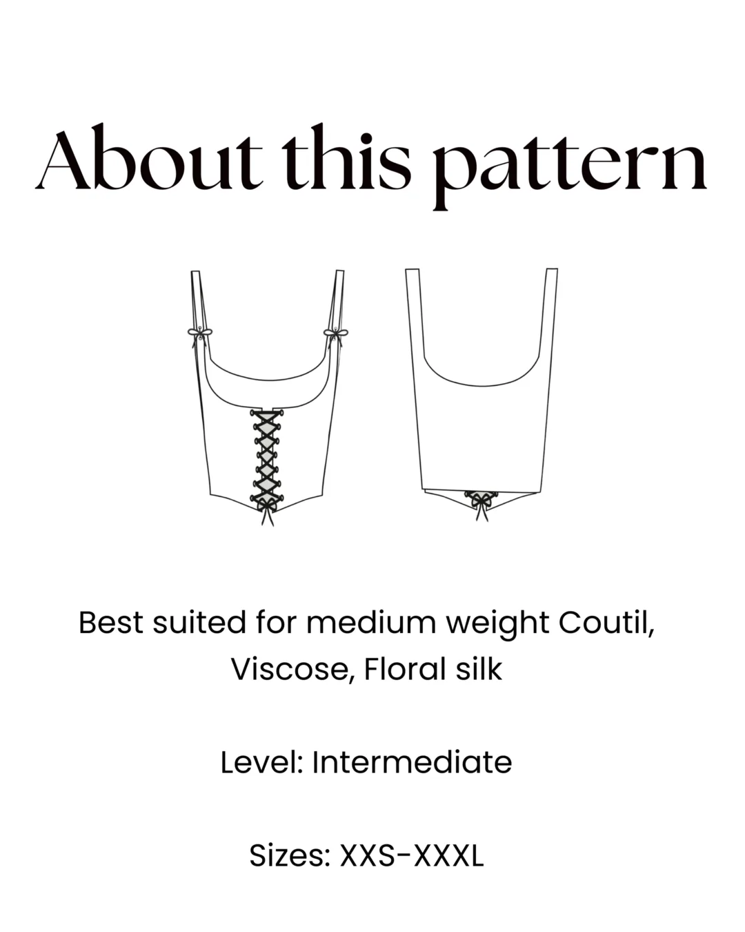Underbust Corset Sewing Pattern