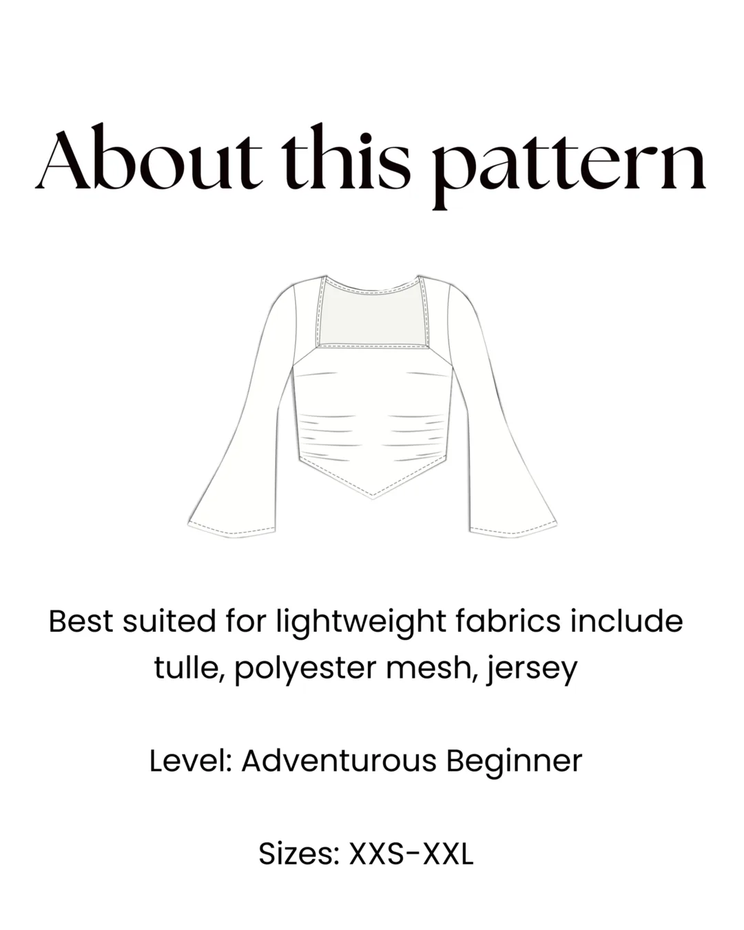 Square Neck Top Sewing Pattern