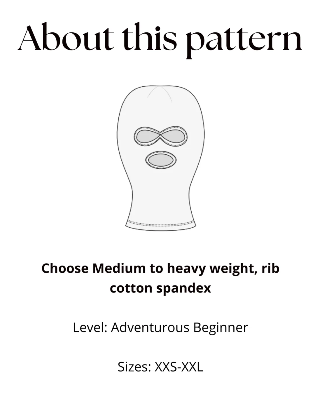 Balaclava Mask Sewing Pattern | Ski Mask Pattern