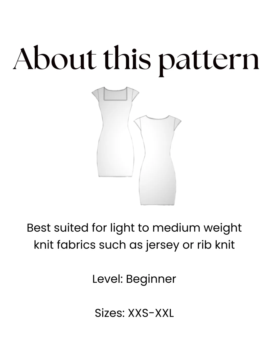 Cap Sleeve Dress Pattern