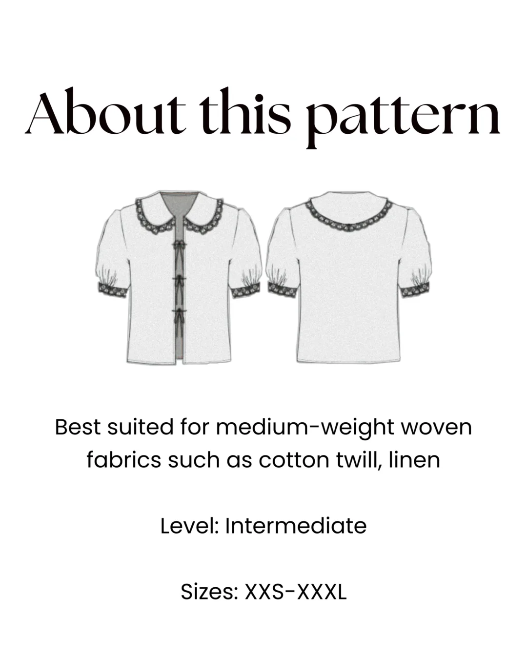 Front Tie Blouse Pattern
