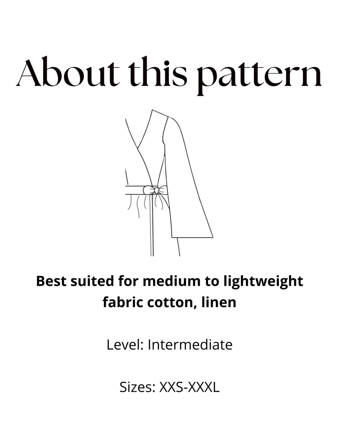 Trumpet Sleeve Sewing Pattern | Add-On for Flare Sleeves