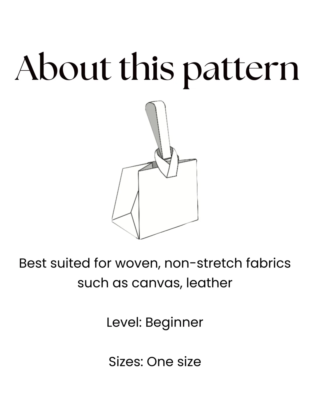 Japanese Knot Bag Sewing Pattern