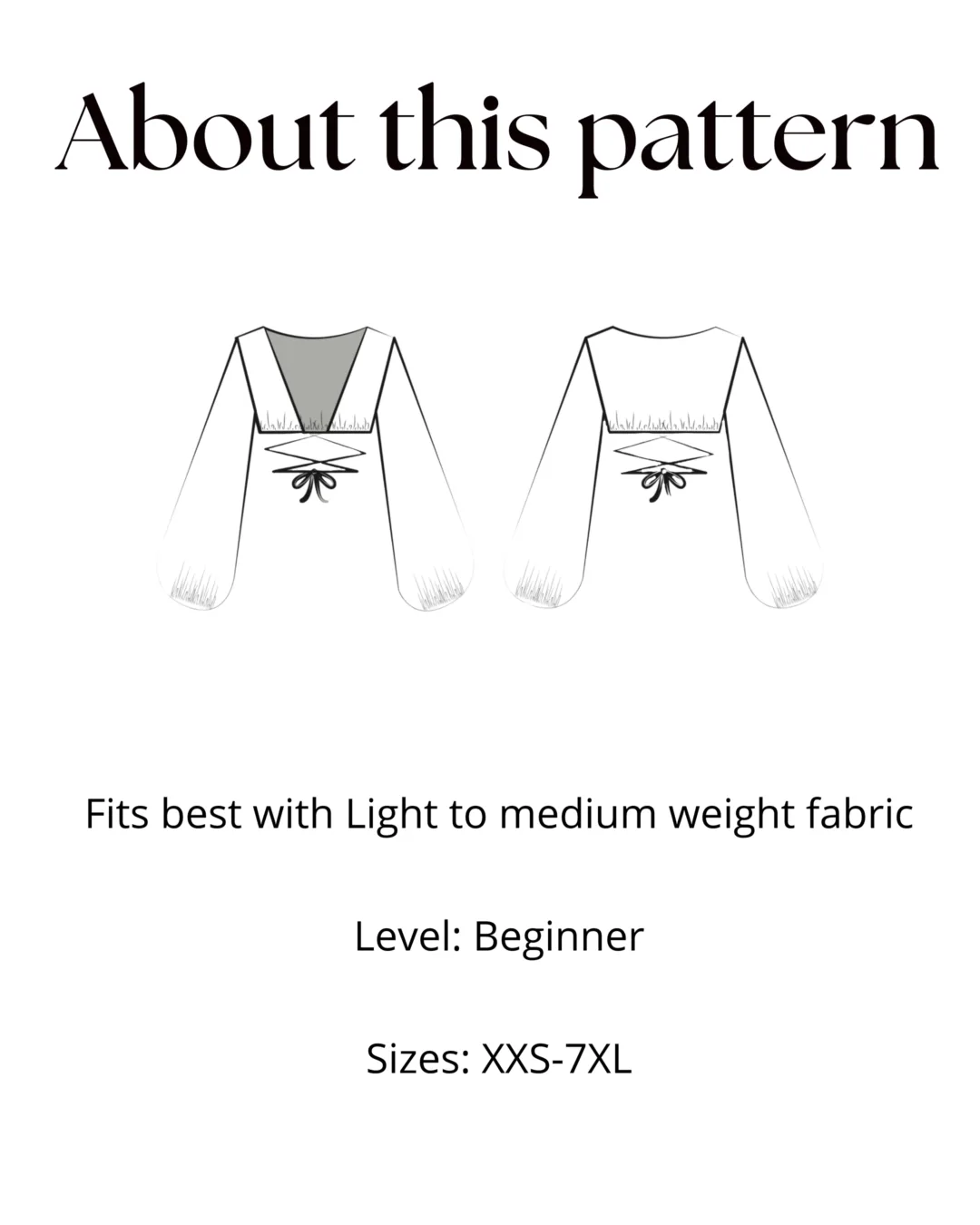 Criss Cross Crop Top Pattern