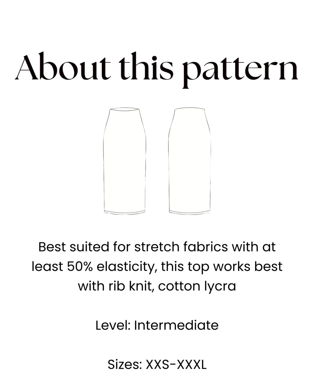 High Waisted Pencil Skirt Pattern