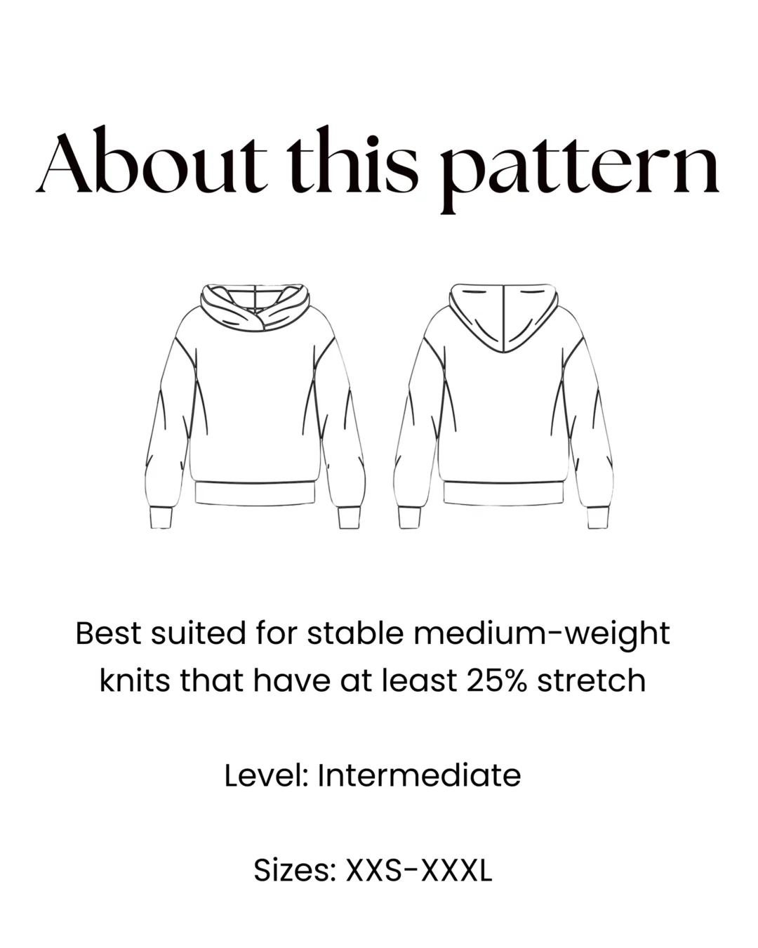 Hoodie Sewing Pattern