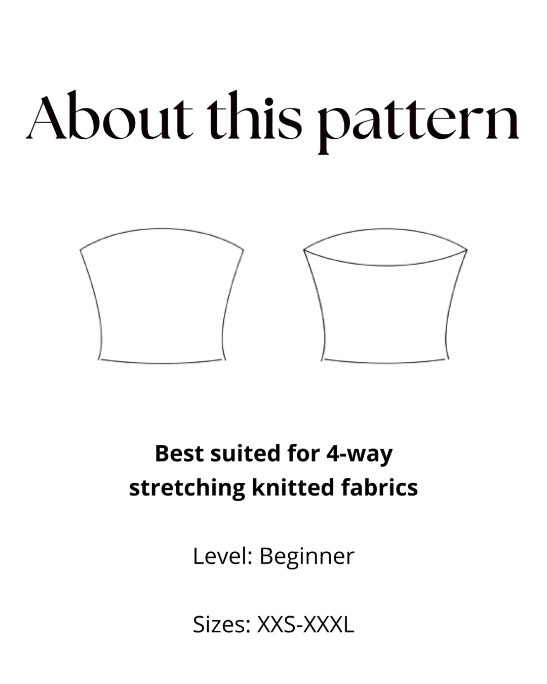 Tube Top Sewing Pattern