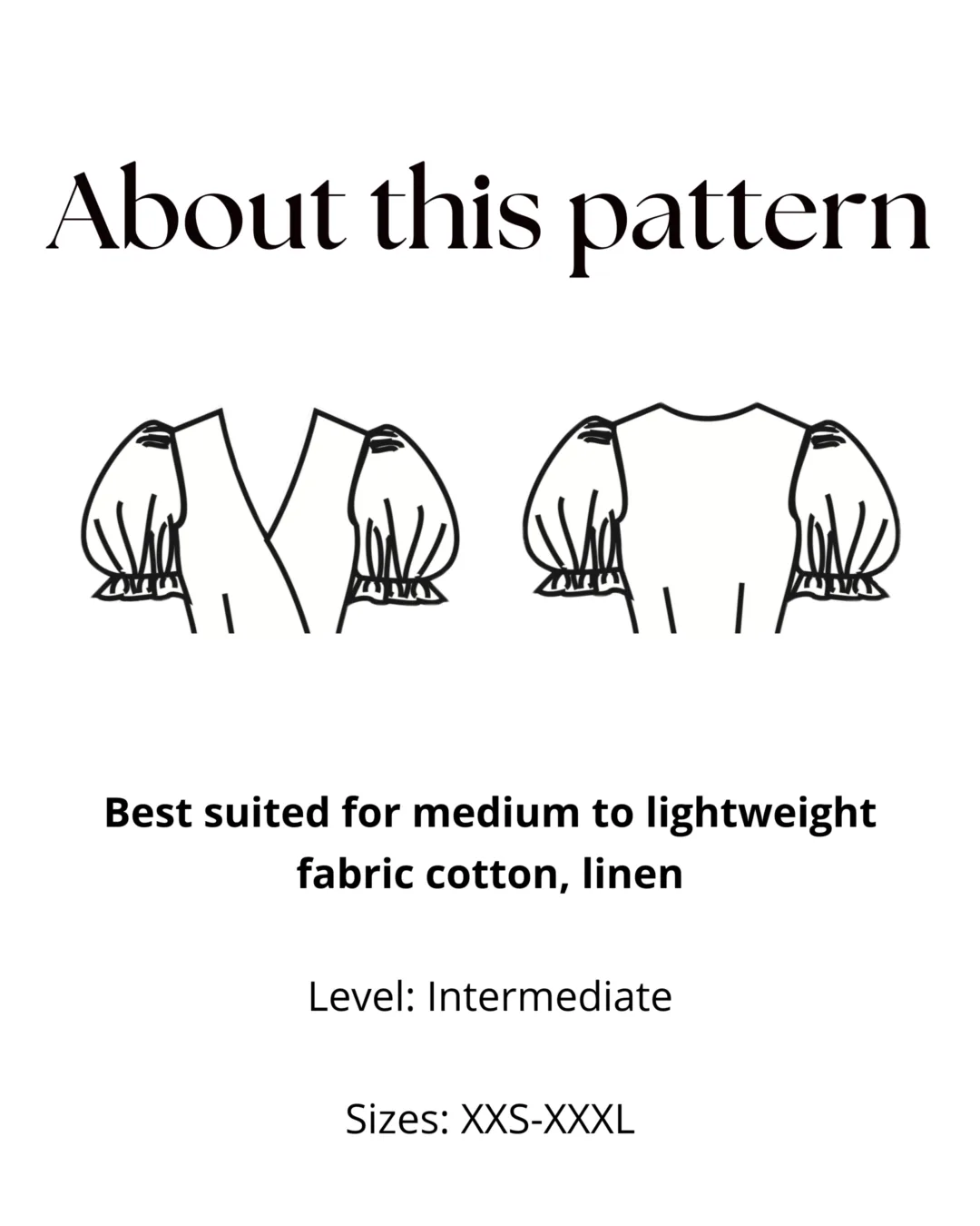 Puff Sleeve Pattern | Add-On Sleeve