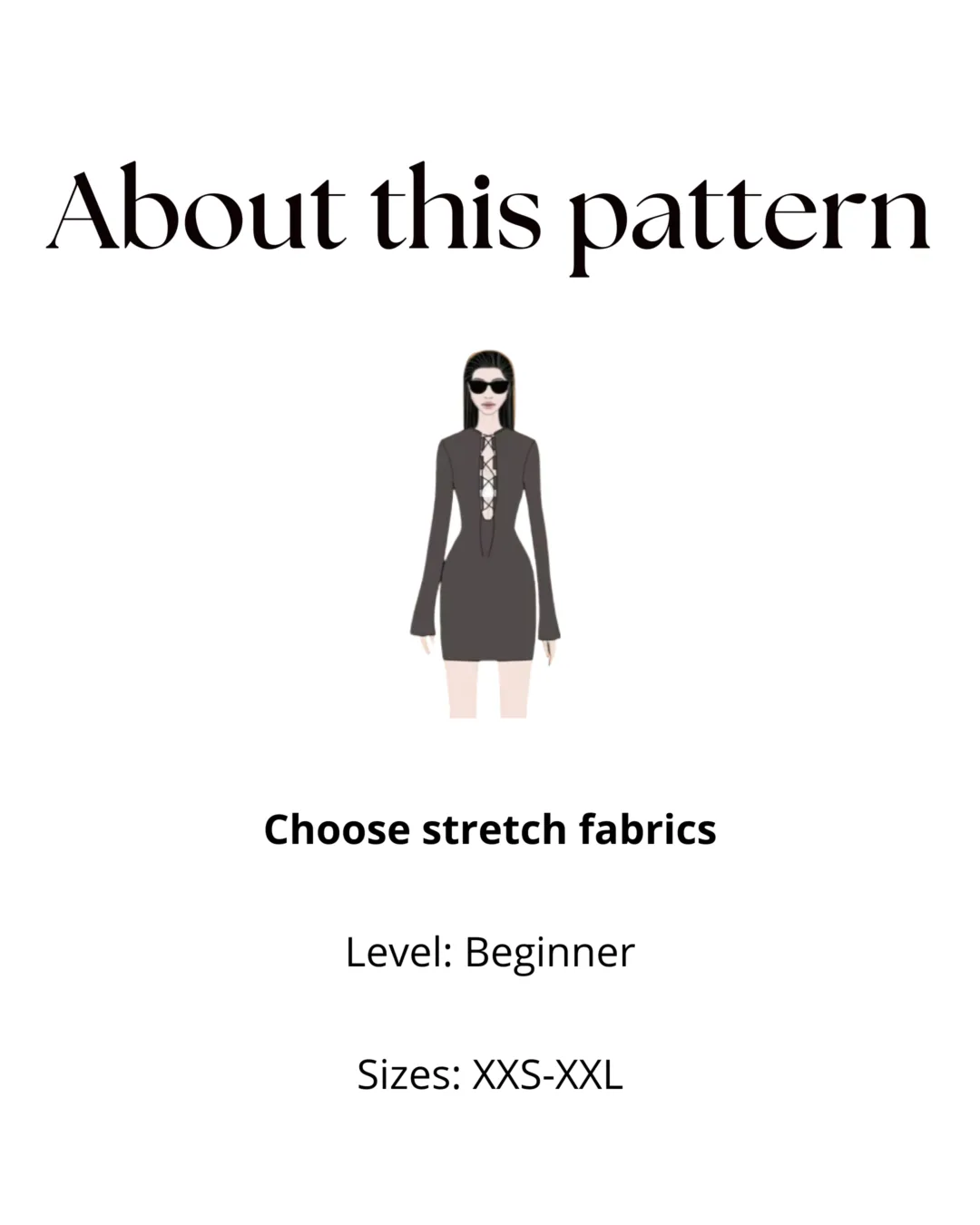 Long Sleeve Mini Dress Pattern