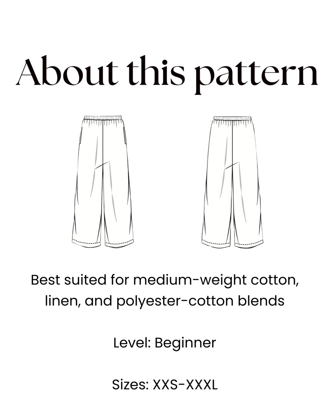 Yoga Pants Sewing Pattern
