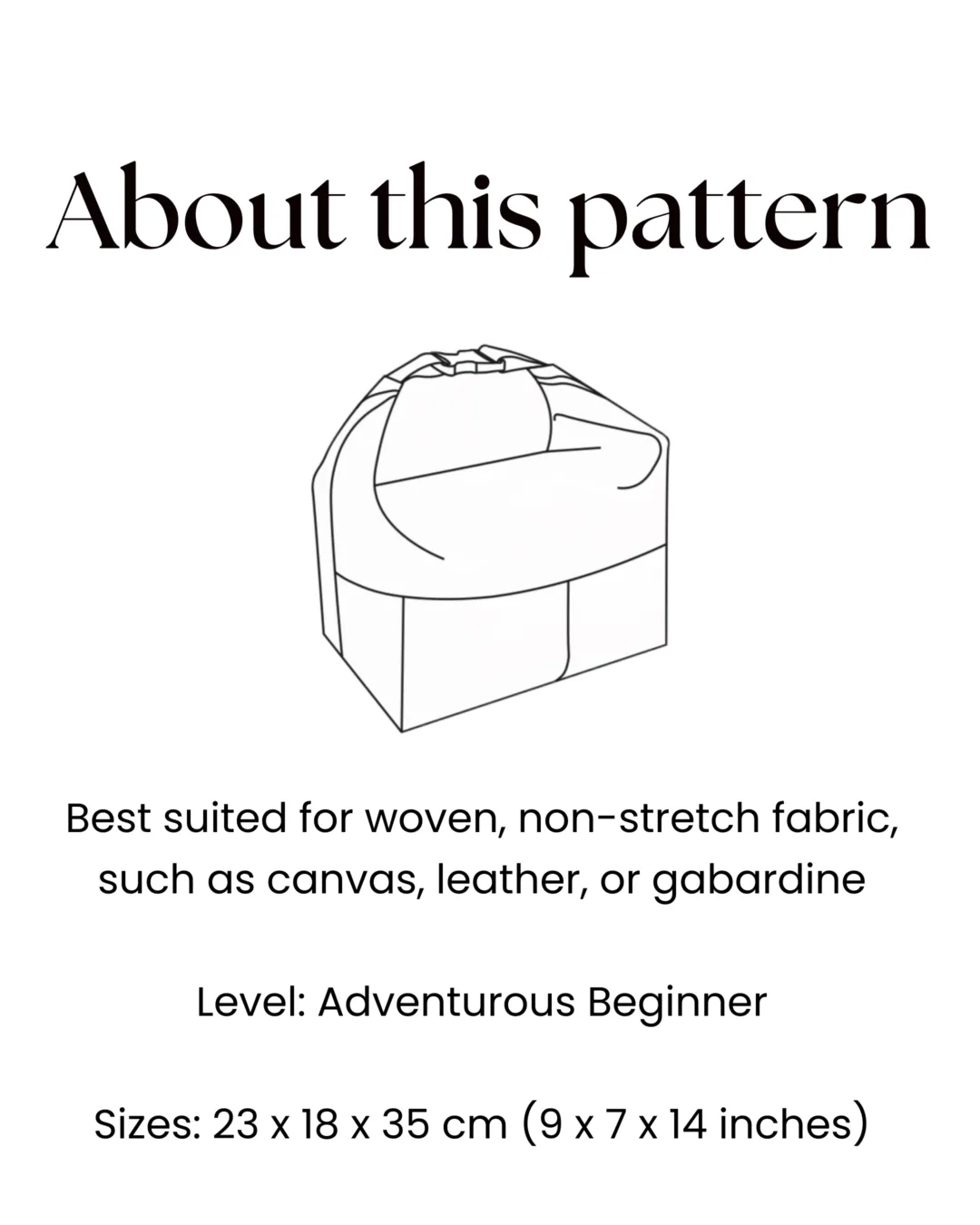 Lunch Bag Sewing Pattern