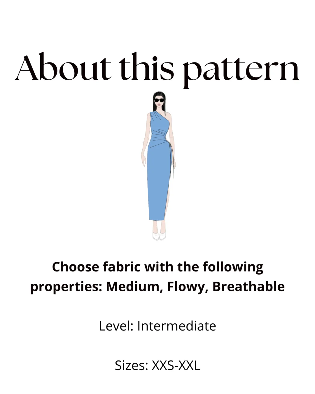 One Shoulder Dress Pattern