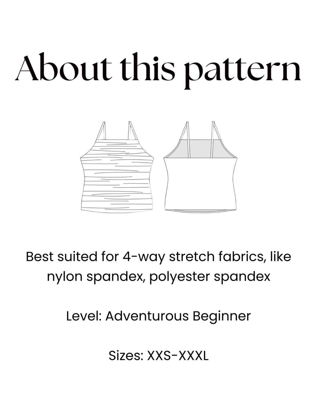 Spaghetti Strap Top Sewing Pattern