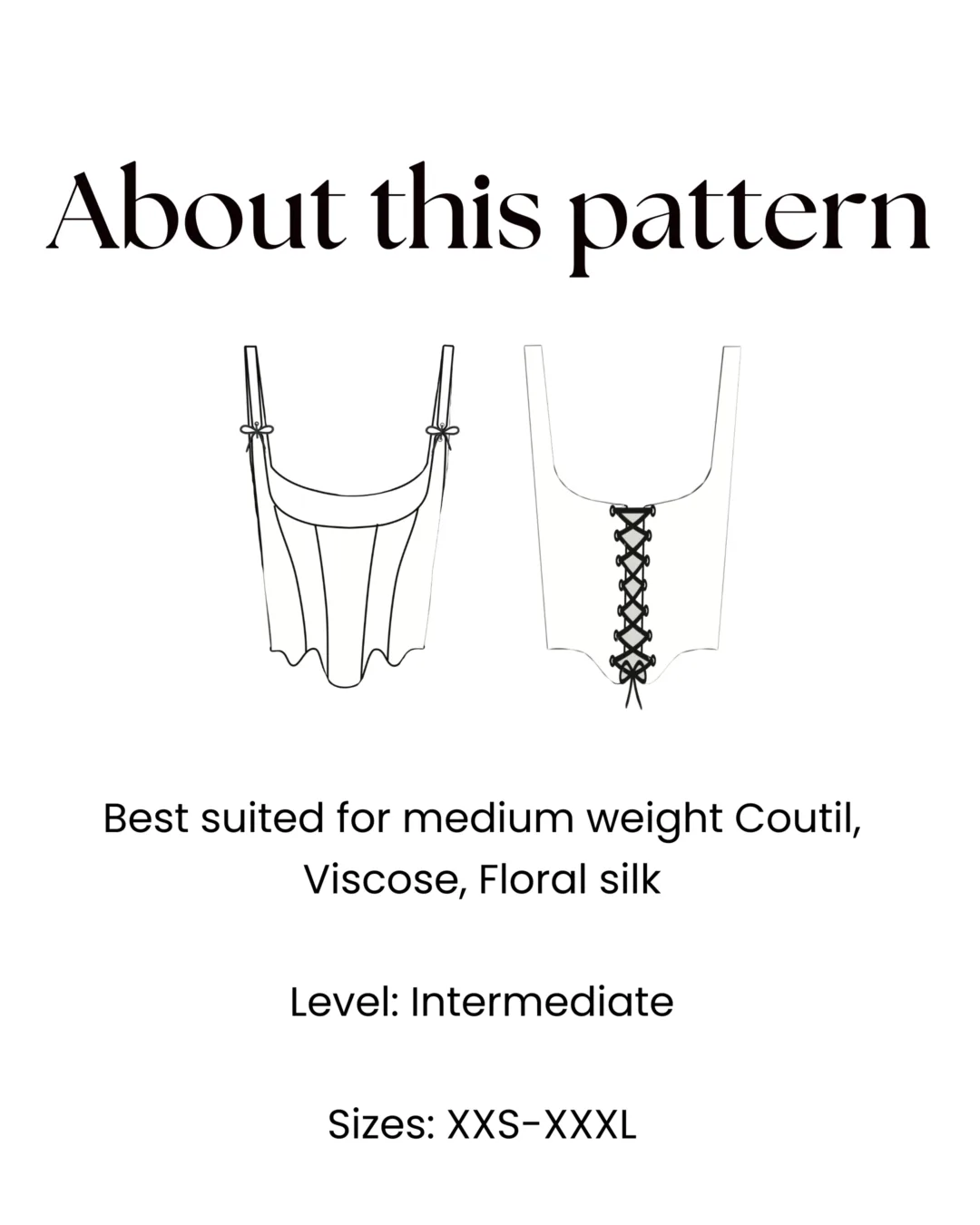 Regency Corset Pattern