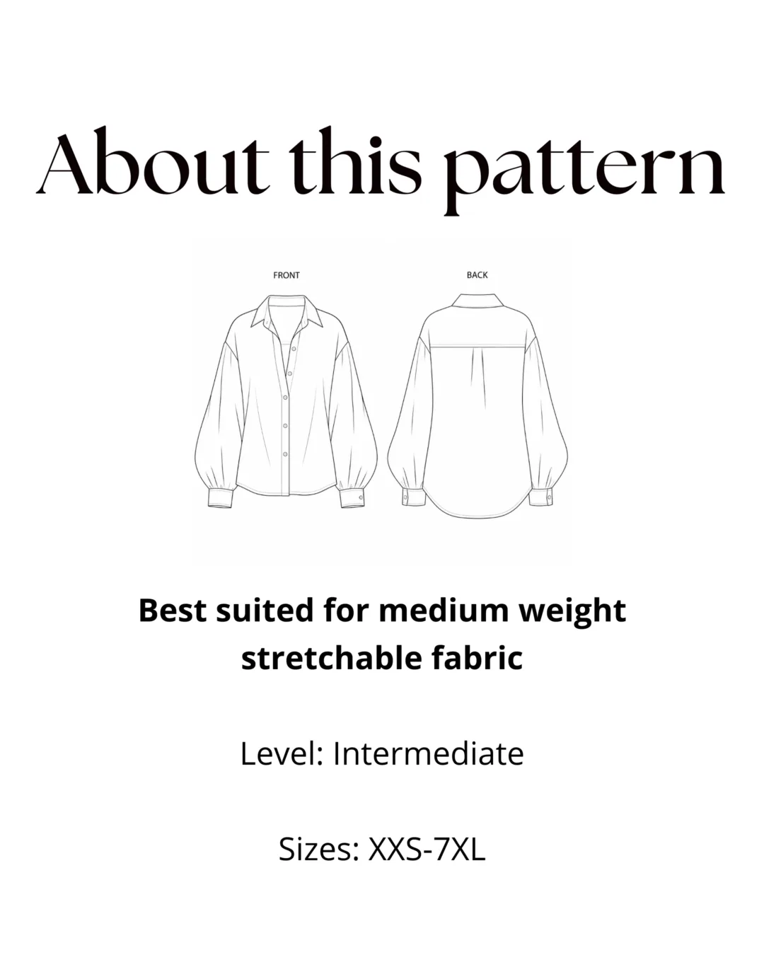 Poet Shirt Sewing Pattern