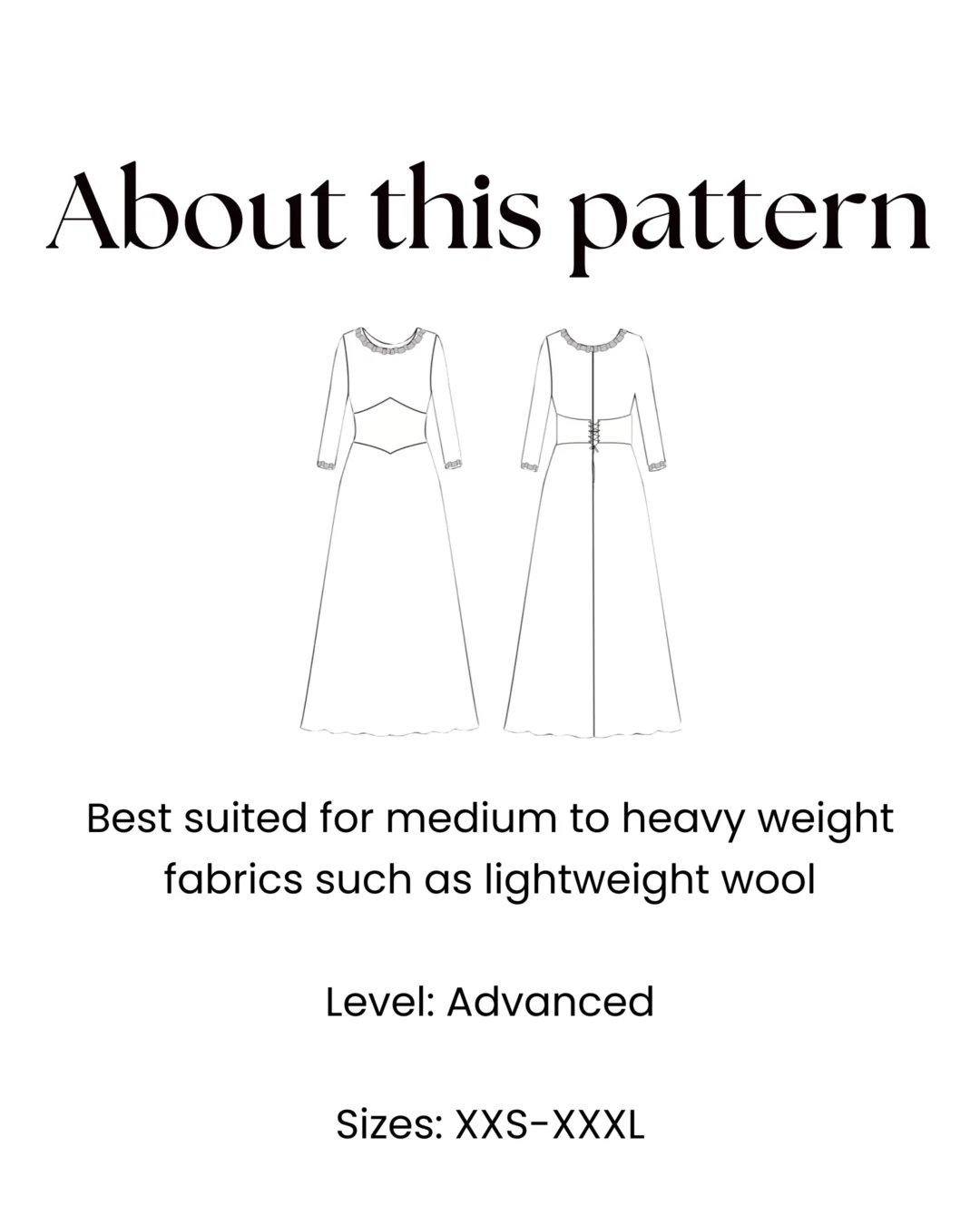 Viking Dress + Corset Belt Sewing Pattern