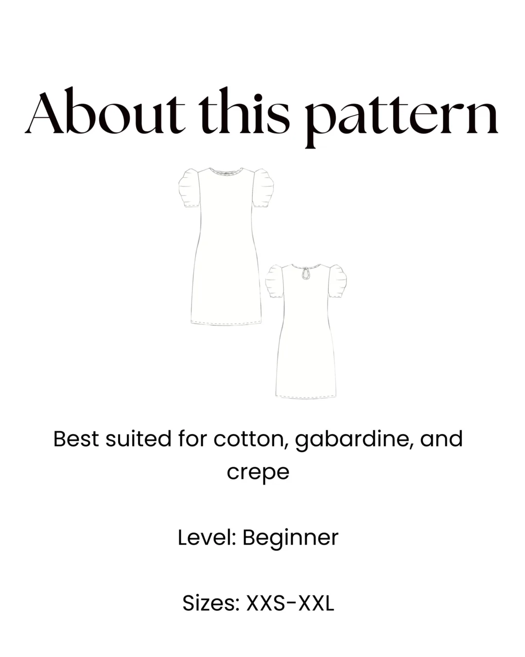 A Line Dress Sewing Pattern