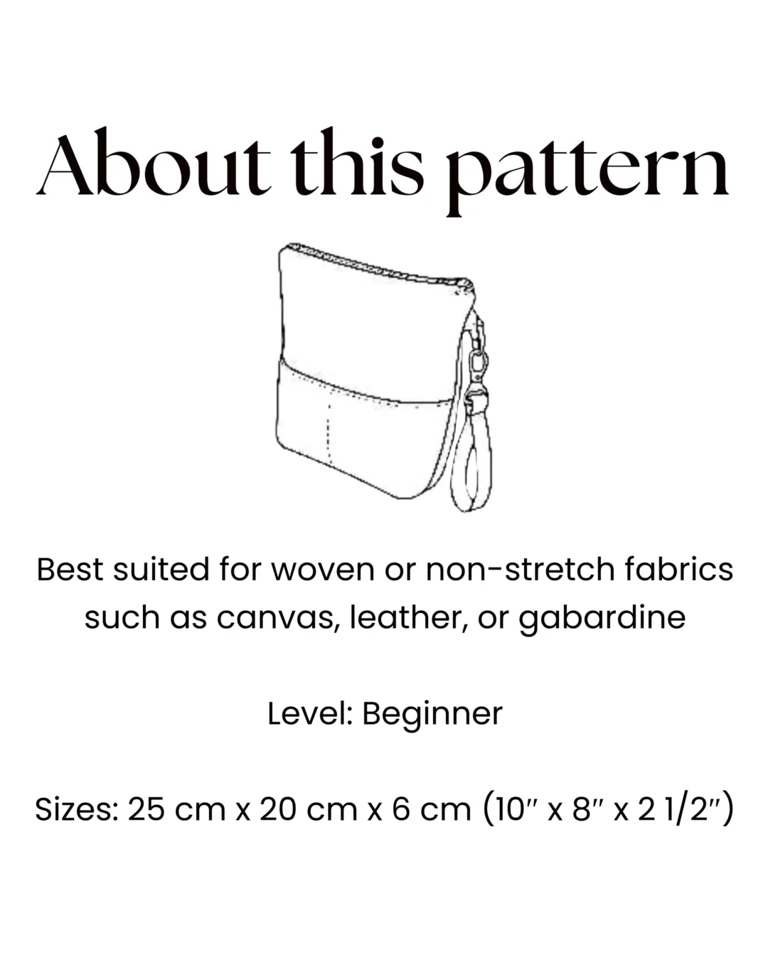 Zipper Pouch Sewing Pattern