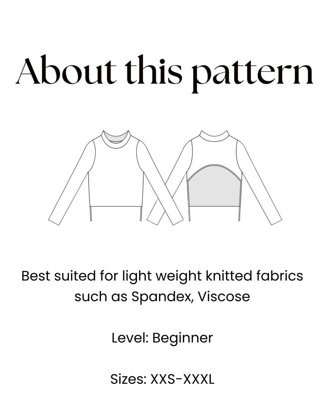 Long Sleeve Crop Top Pattern
