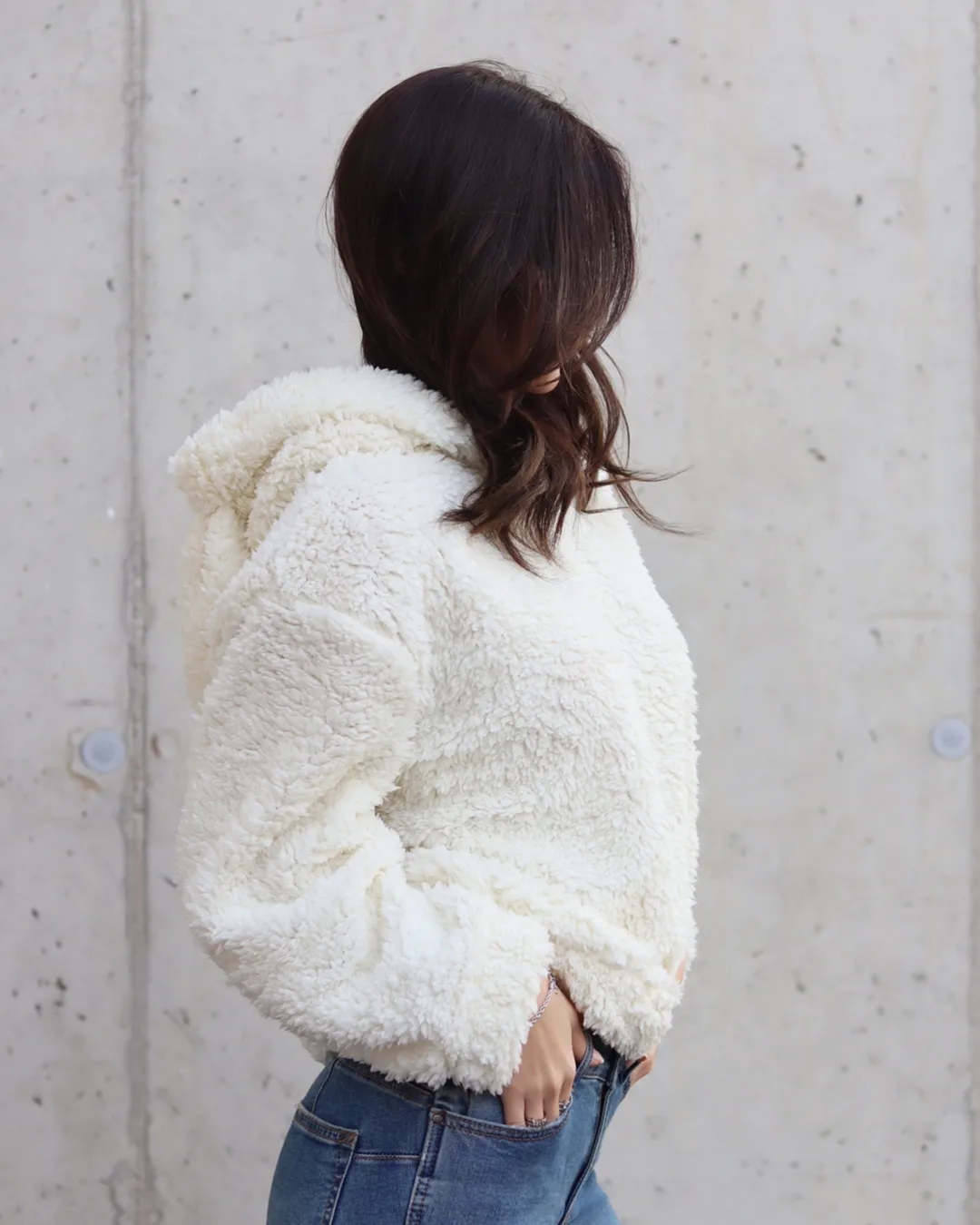 Hoodie With Bunny Ears Pattern