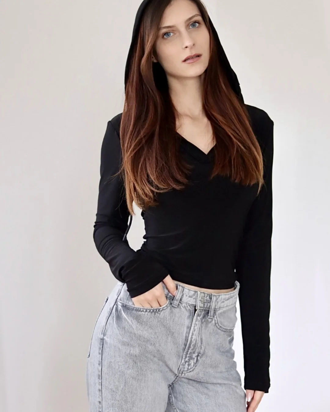 Hooded Long Sleeve Top Sewing Pattern