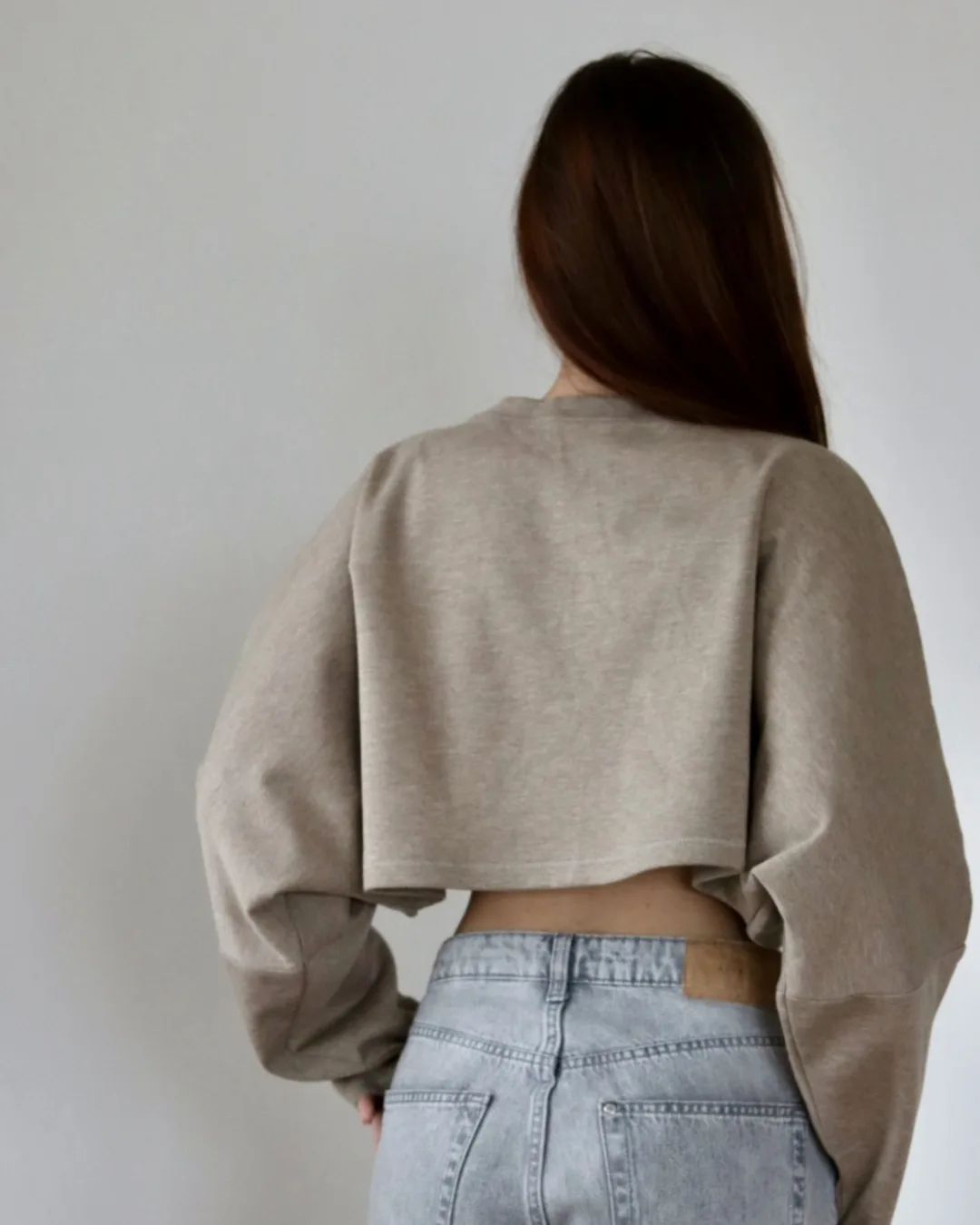 Boxy Cropped Sweatshirt Sewing Pattern