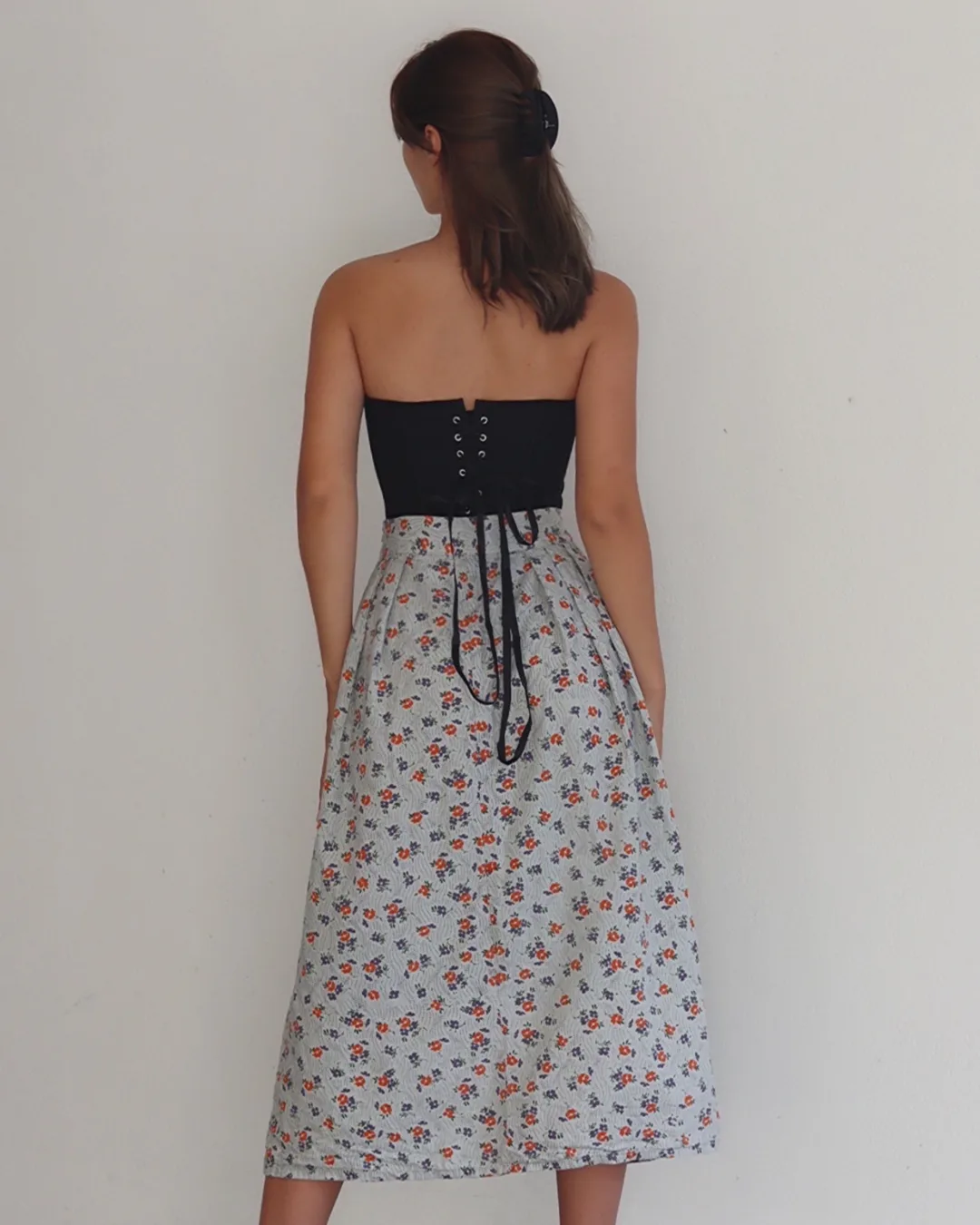 Long Pleated Skirt Sewing Pattern