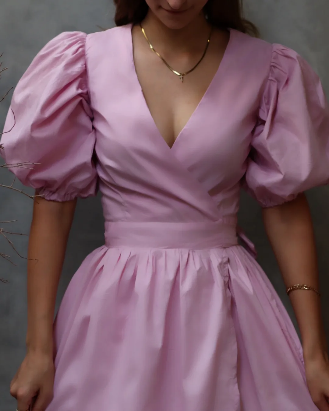Puff Sleeve Wrap Dress Sewing Pattern