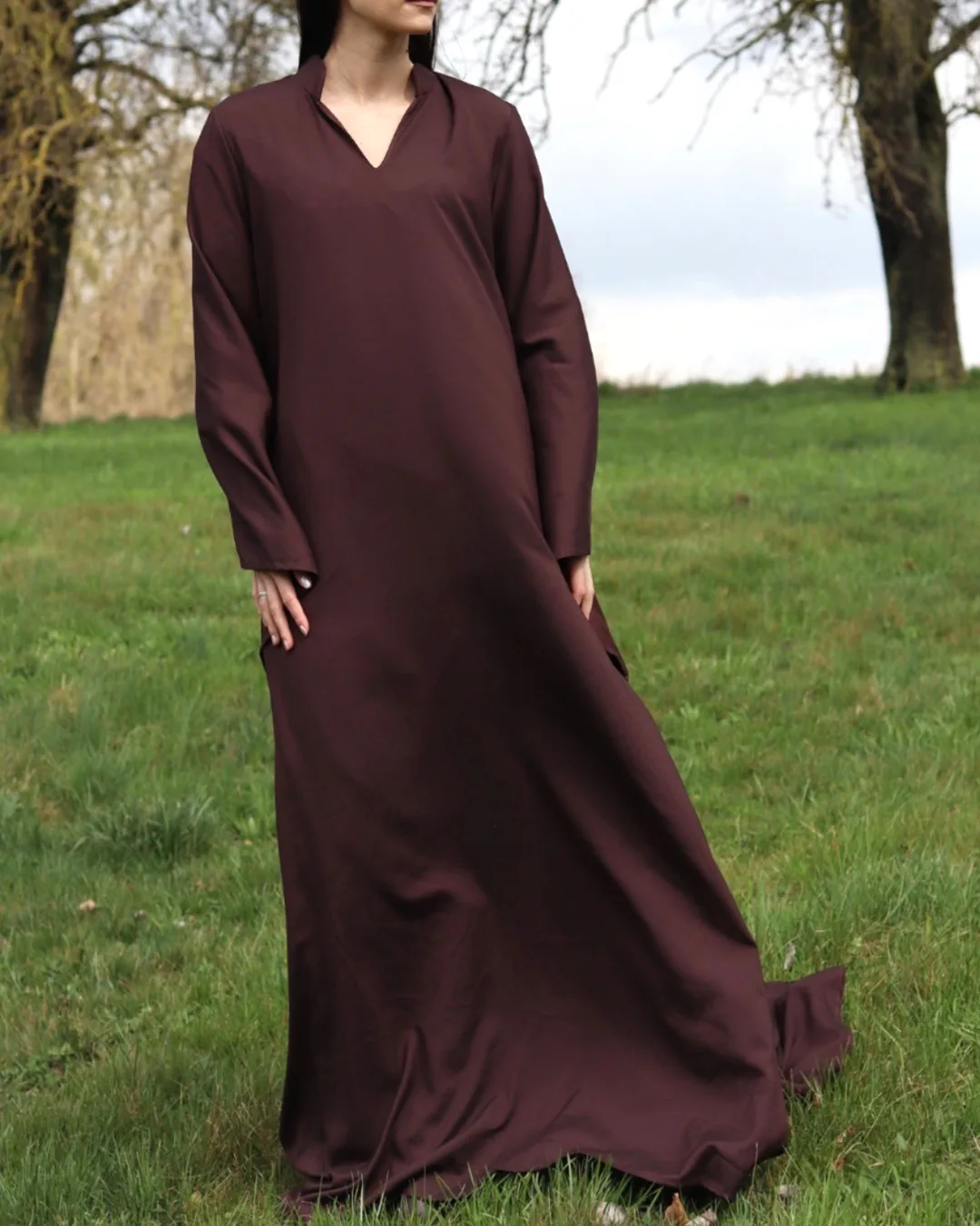 Longsleeve Robe Dress Pattern