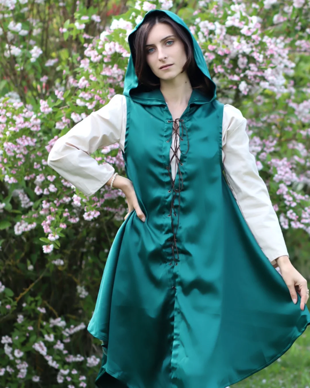 Hooded Cape Dress Sewing Pattern