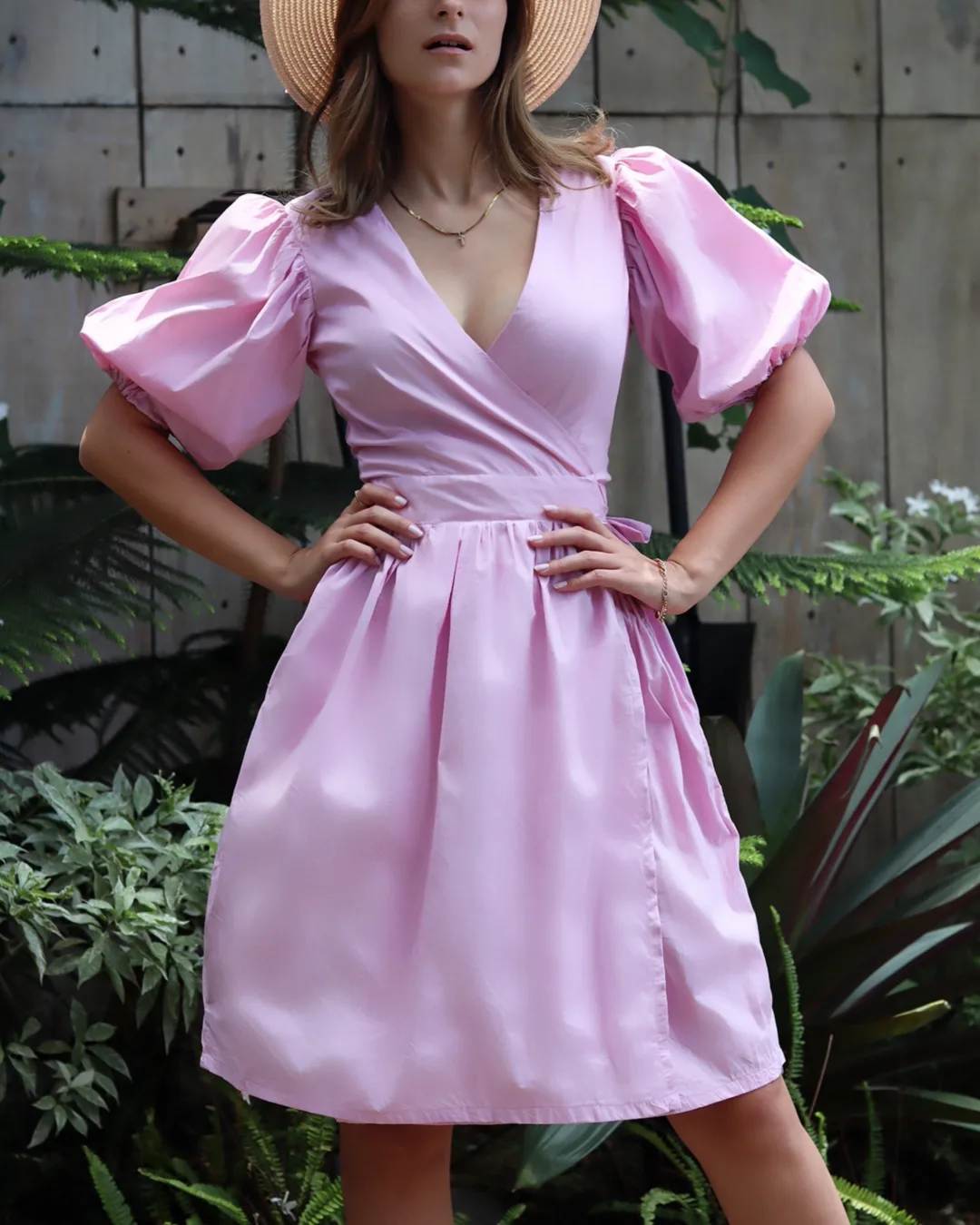 Puff Sleeve Wrap Dress Sewing Pattern