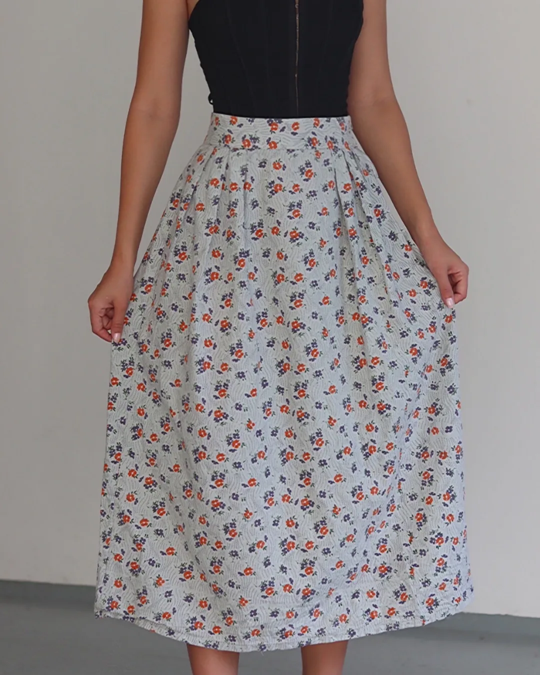 Long Pleated Skirt Sewing Pattern