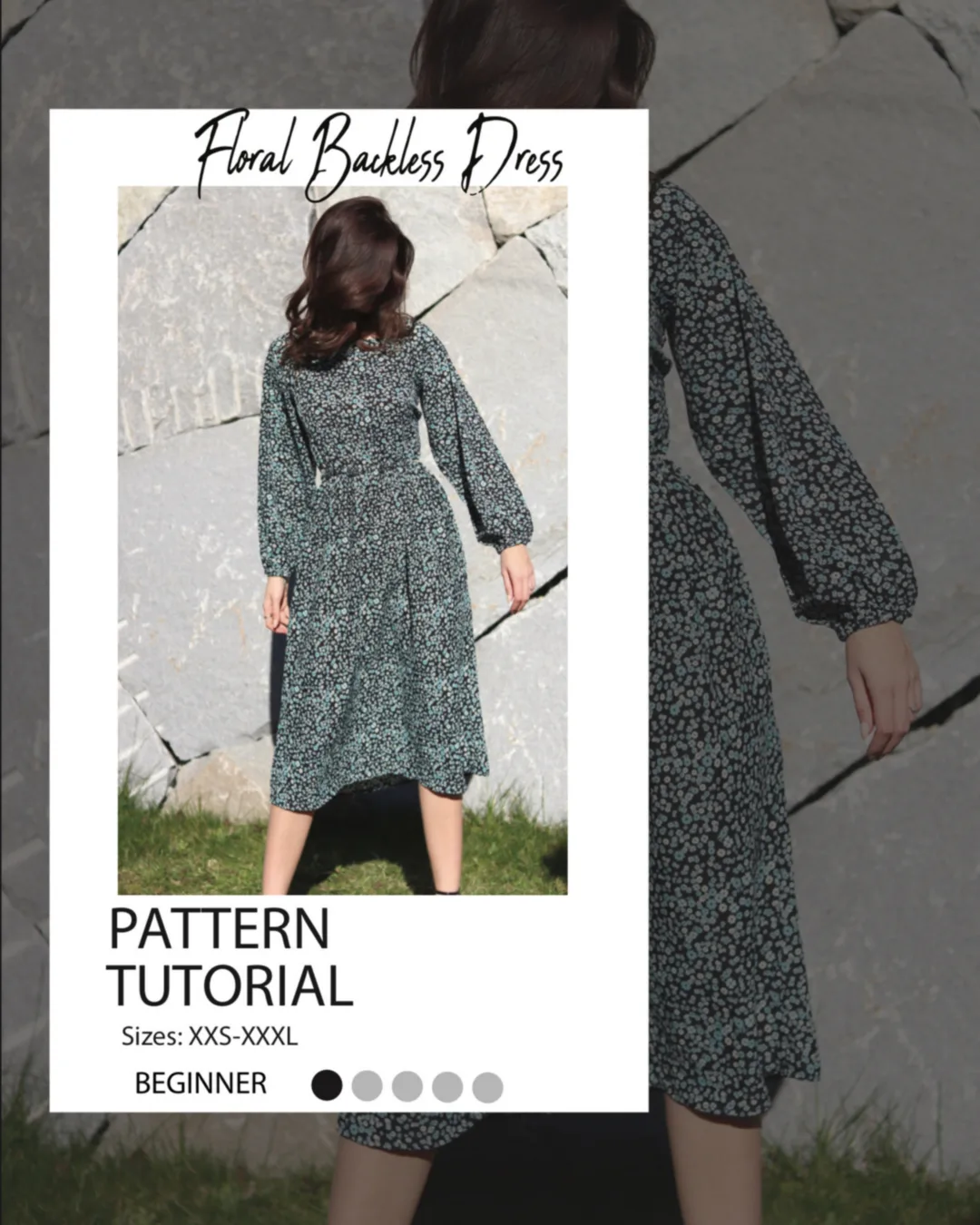 Tie Back Dress Sewing Pattern