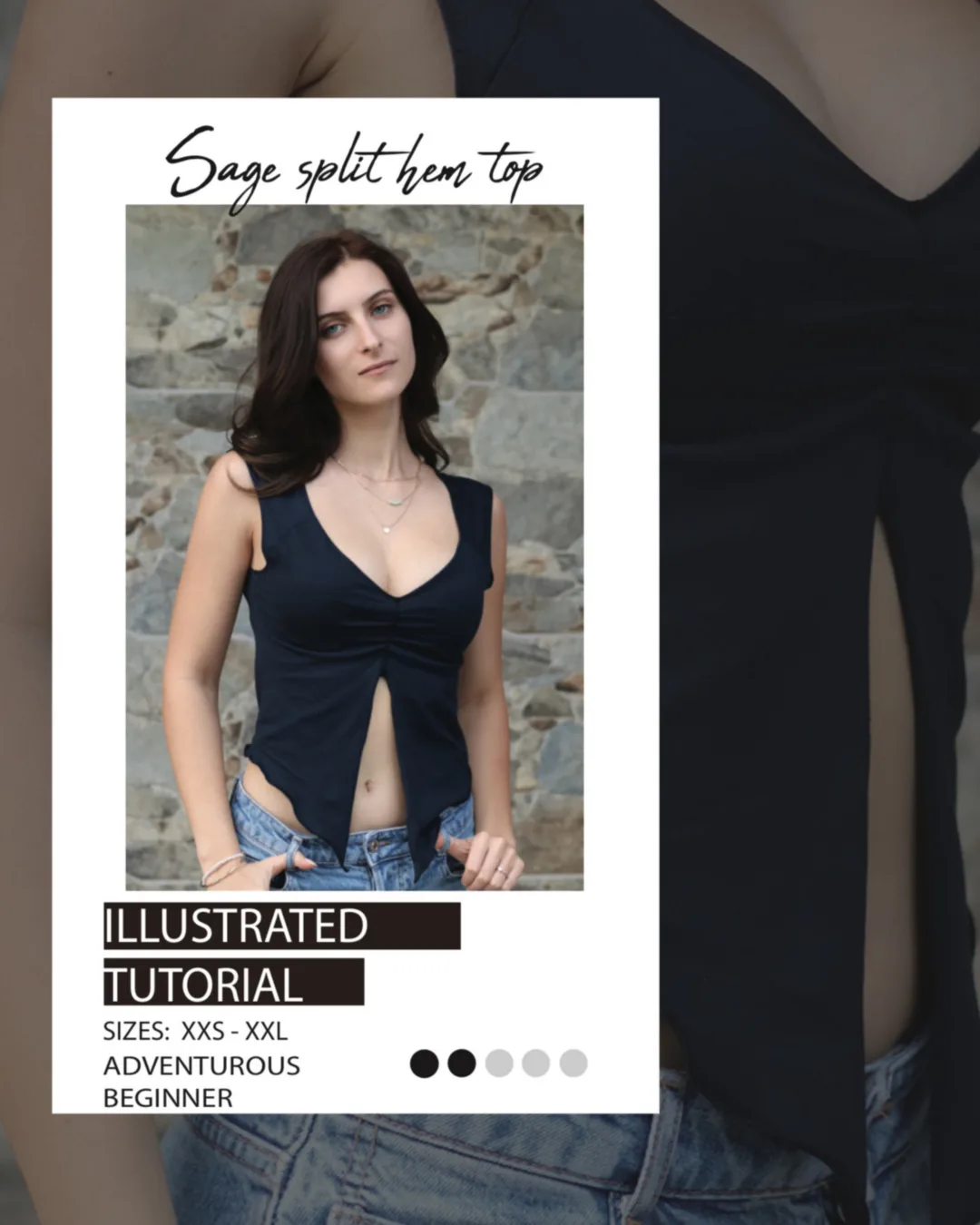 Split Hem Top Sewing Pattern