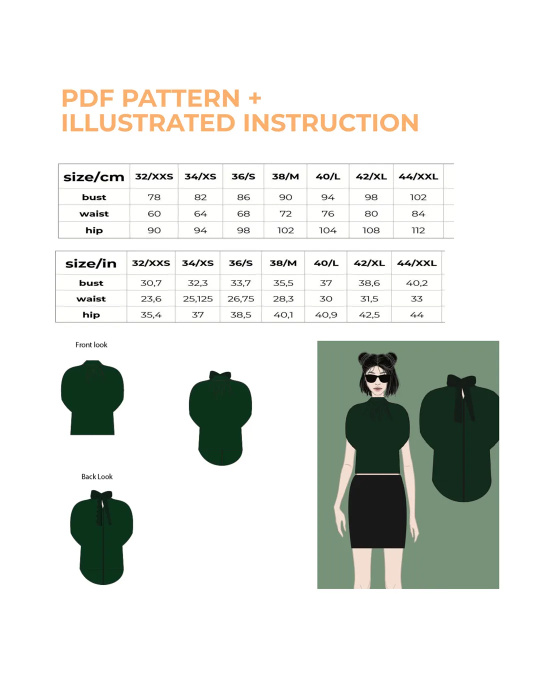 Batwing Top Pattern