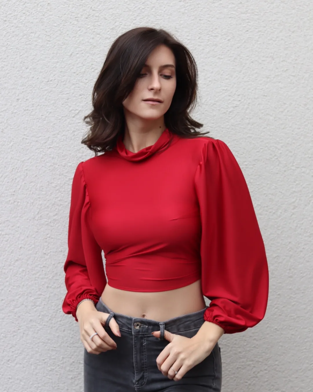 Open Back Ruffle Blouse Sewing Pattern