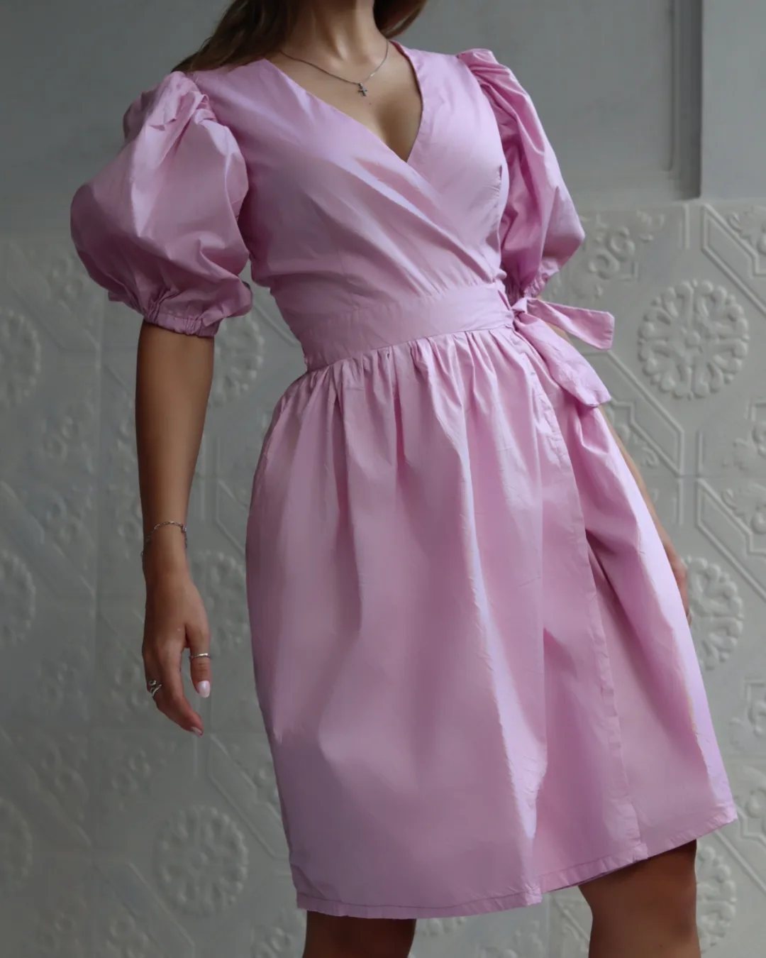 Puff Sleeve Wrap Dress Sewing Pattern